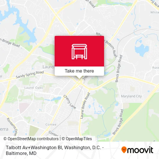 Talbott Av+Washington Bl map