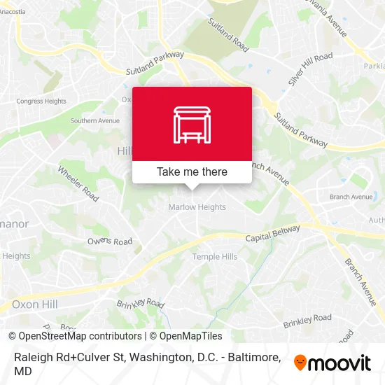 Mapa de Raleigh Rd+Culver St