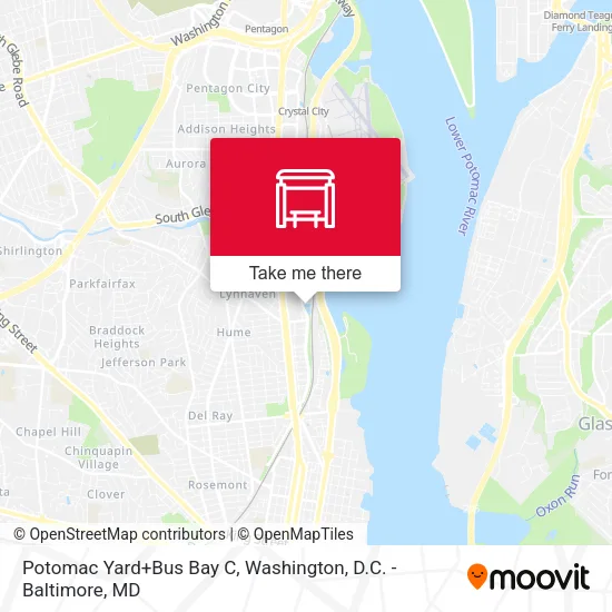 Mapa de Potomac Yard+Bus Bay C