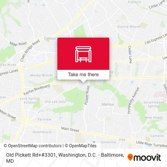 Old Pickett Rd+#3301 map