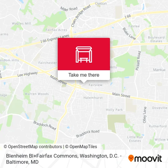 Blenheim Bl+Fairfax Commons map