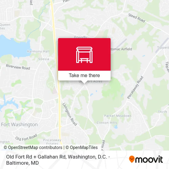 Old Fort Rd + Gallahan Rd map