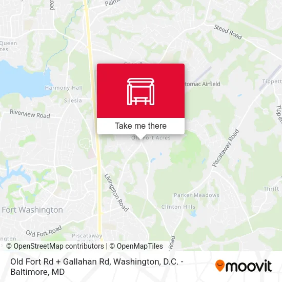 Old Fort Rd + Gallahan Rd map