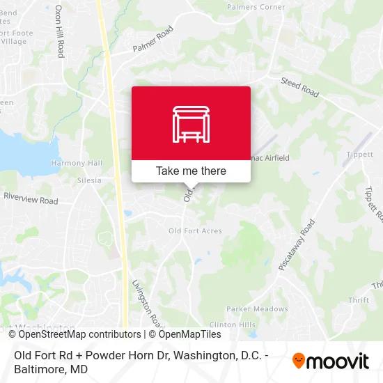 Old Fort Rd + Powder Horn Dr map