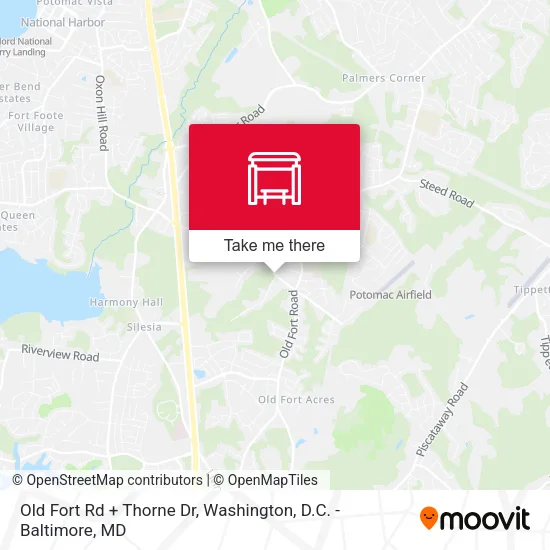 Old Fort Rd + Thorne Dr map