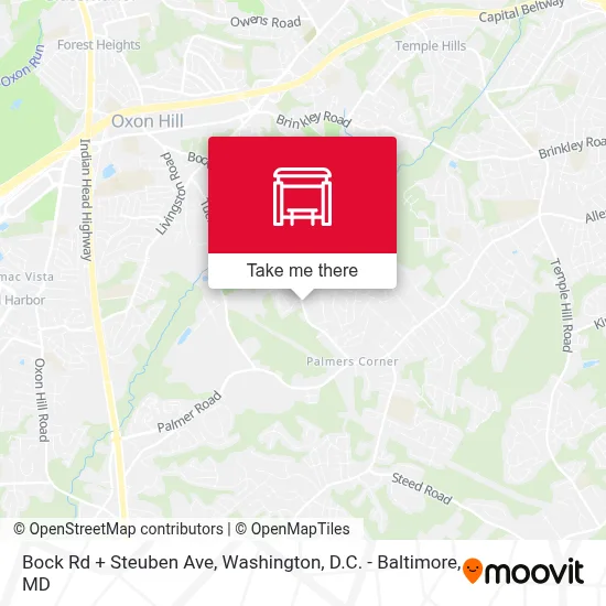 Bock Rd + Steuben Ave map