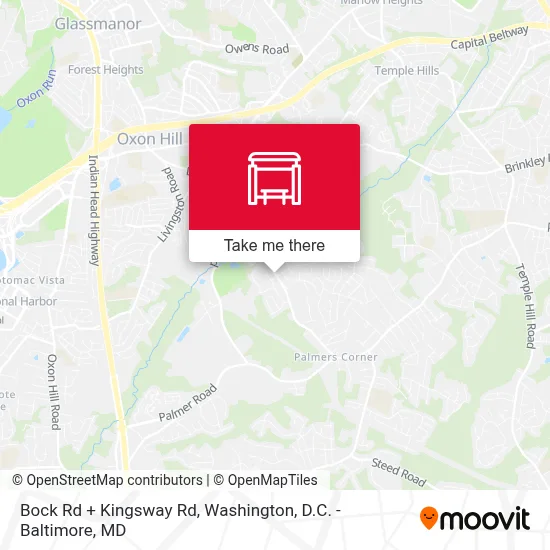 Bock Rd + Kingsway Rd map