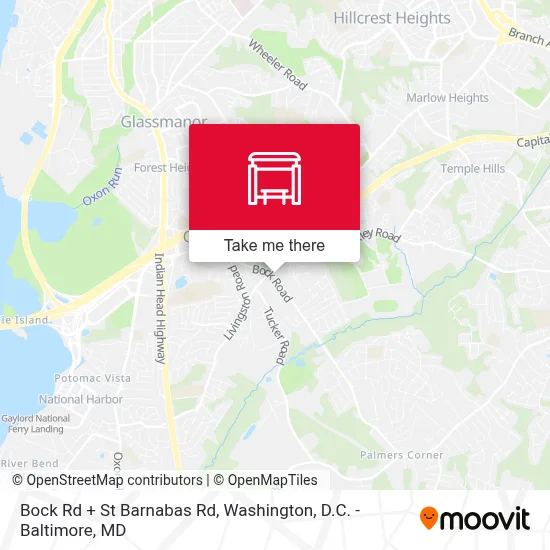 Bock Rd + St Barnabas Rd map