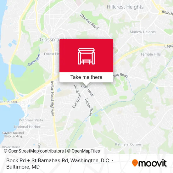 Bock Rd + St Barnabas Rd map