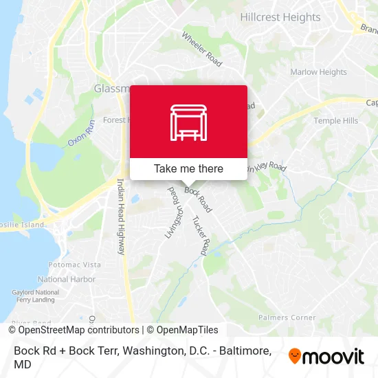 Bock Rd + Bock Terr map