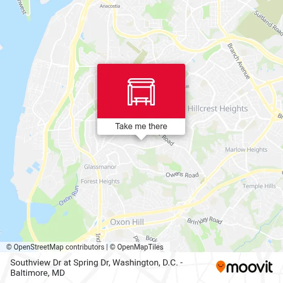 Southview Dr at Spring Dr map