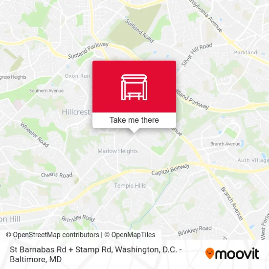 St Barnabas Rd + Stamp Rd map