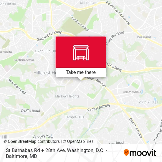 St Barnabas Rd + 28th Ave map