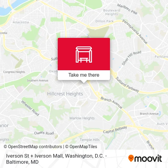 Mapa de Iverson St + Iverson Mall