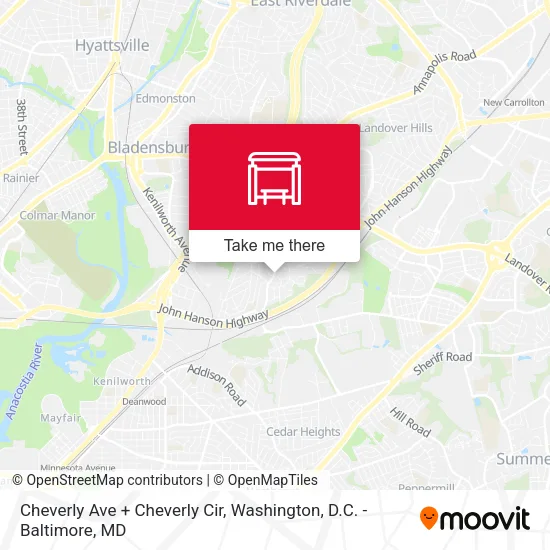 Cheverly Ave + Cheverly Cir map