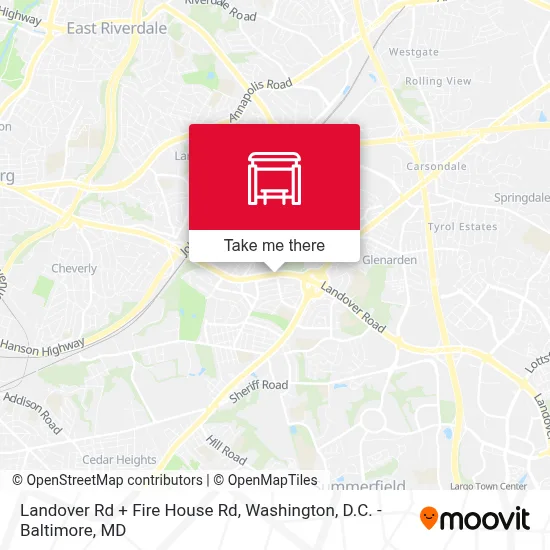 Landover Rd + Fire House Rd map