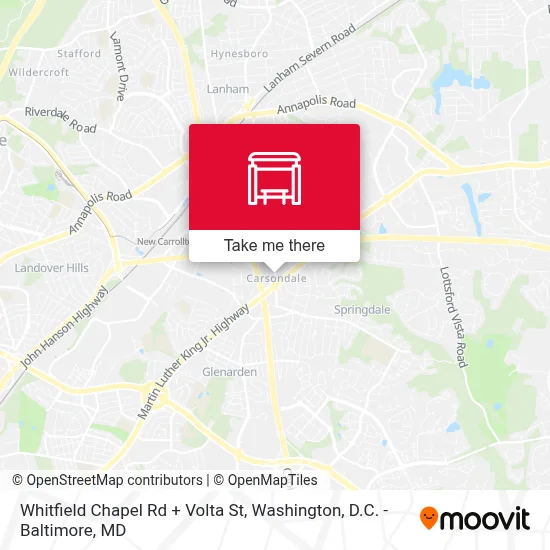 Whitfield Chapel Rd + Volta St map