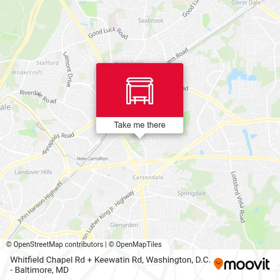 Whitfield Chapel Rd + Keewatin Rd map