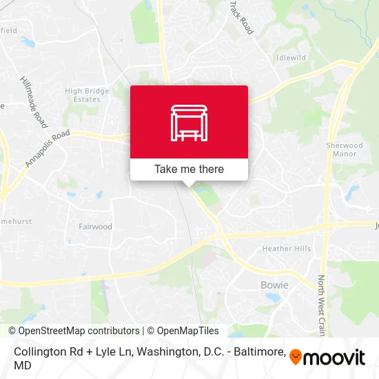Collington Rd + Lyle Ln map