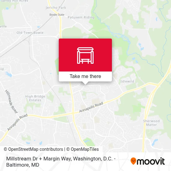 Millstream Dr + Margin Way map