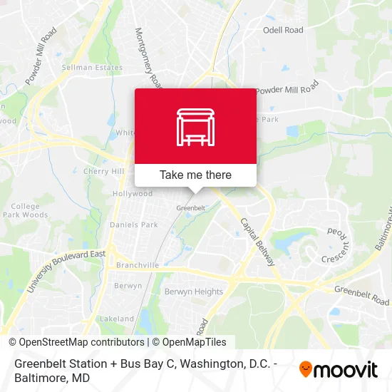 Greenbelt Station + Bus Bay C map