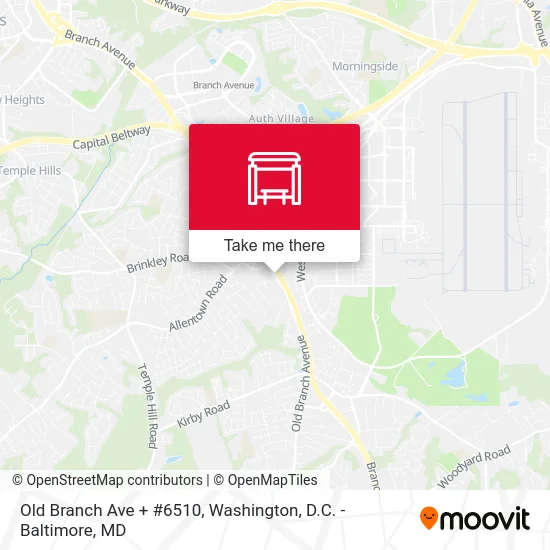 Old Branch Ave + #6510 map