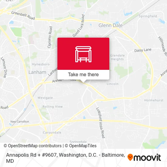 Annapolis Rd + #9607 map