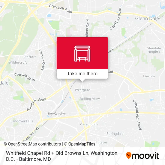 Whitfield Chapel Rd + Old Browns Ln map