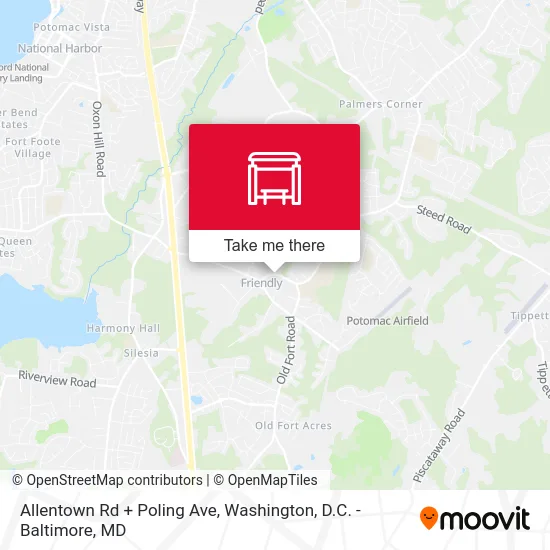 Allentown Rd + Poling Ave map