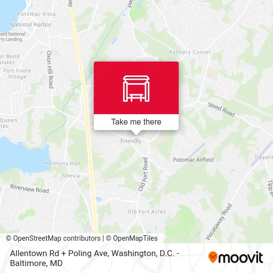 Allentown Rd + Poling Ave map