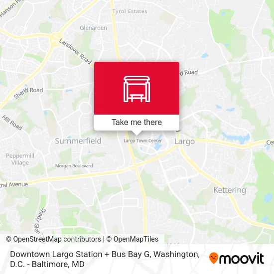 Downtown Largo Station + Bus Bay G map