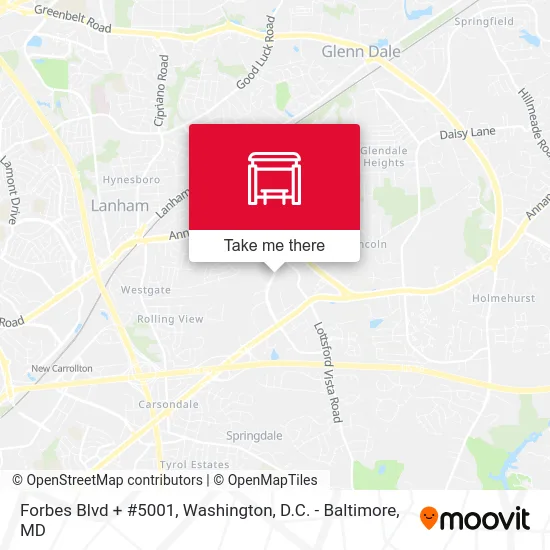 Forbes Blvd + #5001 map