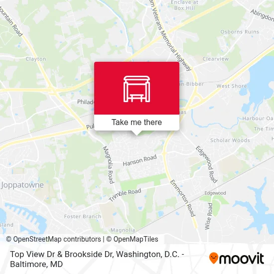 Top View Dr & Brookside Dr map