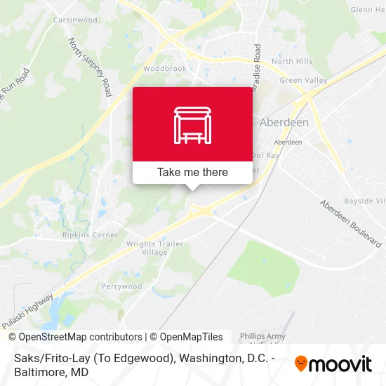 Saks/Frito-Lay (To Edgewood) map