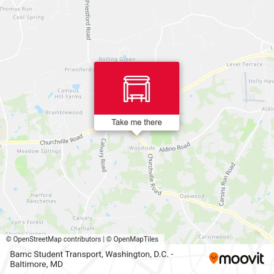 Bamc Student Transport map