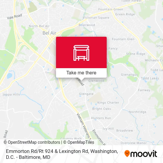 Emmorton Rd / Rt 924 & Lexington Rd map