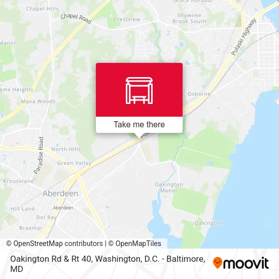 Oakington Rd & Rt 40 map