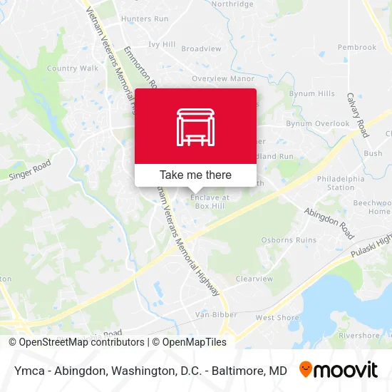 Mapa de Ymca - Abingdon
