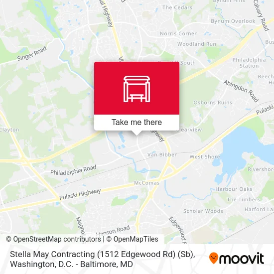 Stella May Contracting (1512 Edgewood Rd) (Sb) map