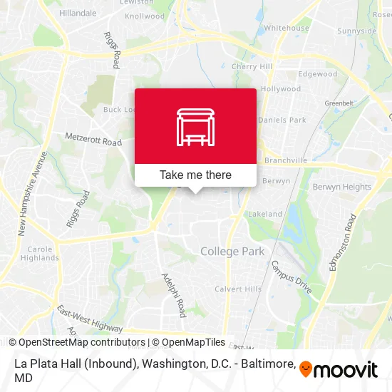 La Plata Hall (Inbound) map
