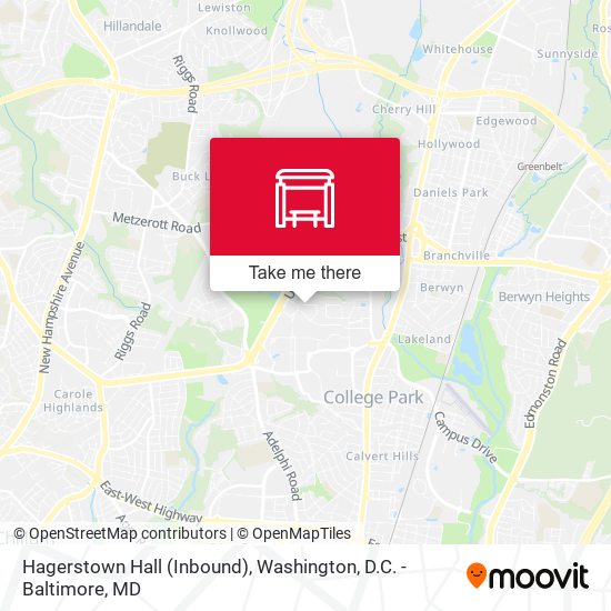 Hagerstown Hall (Inbound) map