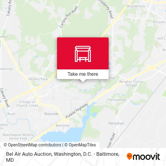 Bel Air Auto Auction map