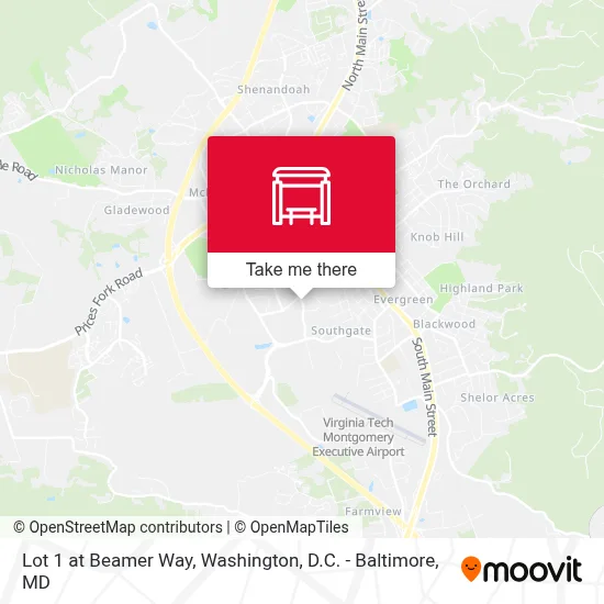 Lot 1 at Beamer Way map