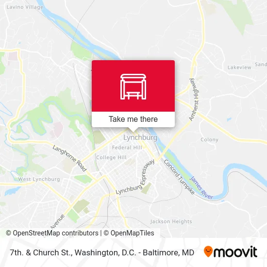 7th. & Church St. map