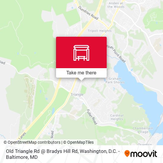 Mapa de Old Triangle Rd @ Bradys Hill Rd