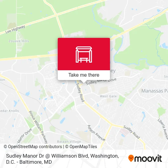 Sudley Manor Dr @ Williamson Blvd map