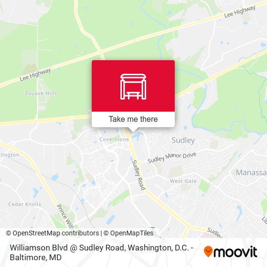 Mapa de Williamson Blvd @ Sudley Road