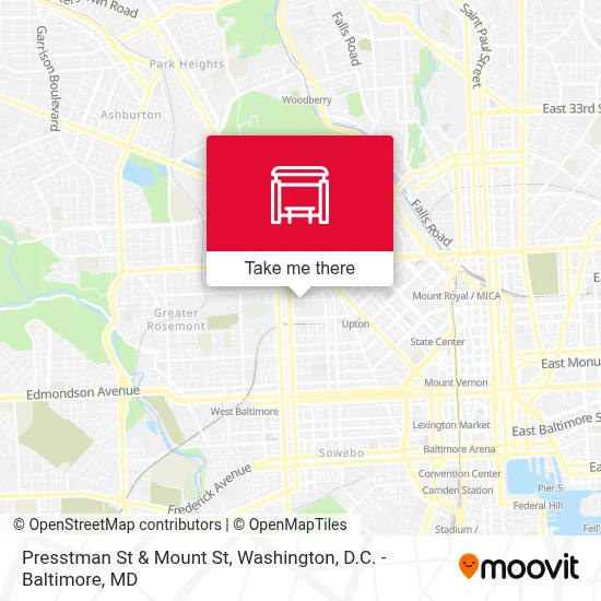 Presstman St & Mount St map