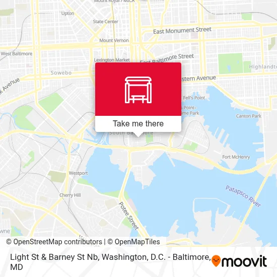 Light St & Barney St Nb map