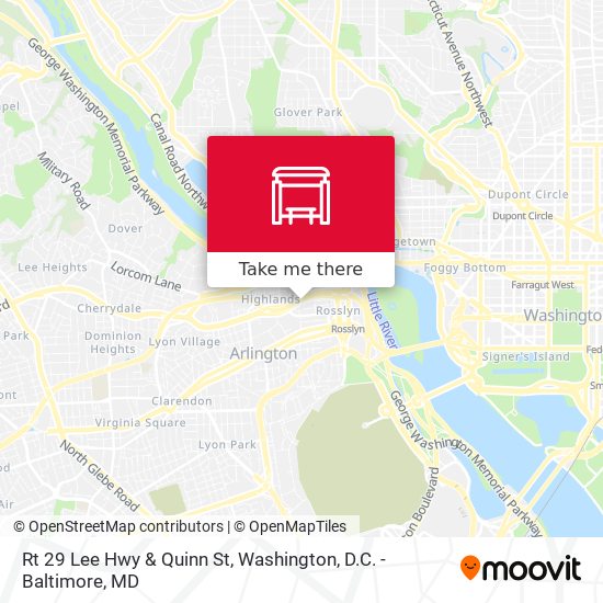 Mapa de Rt 29 Lee Hwy & Quinn St